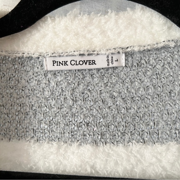 Pink Clover Millicent Striped Open-Front Cardigan - Picture 8 of 9